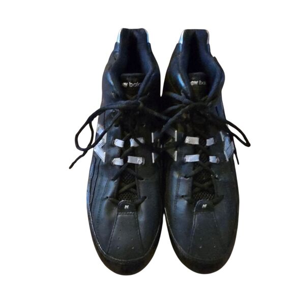 New Balance 990 Football Cleats Size 12 MF990MK Athletic Sports Black/Silver - Picture 1 of 11